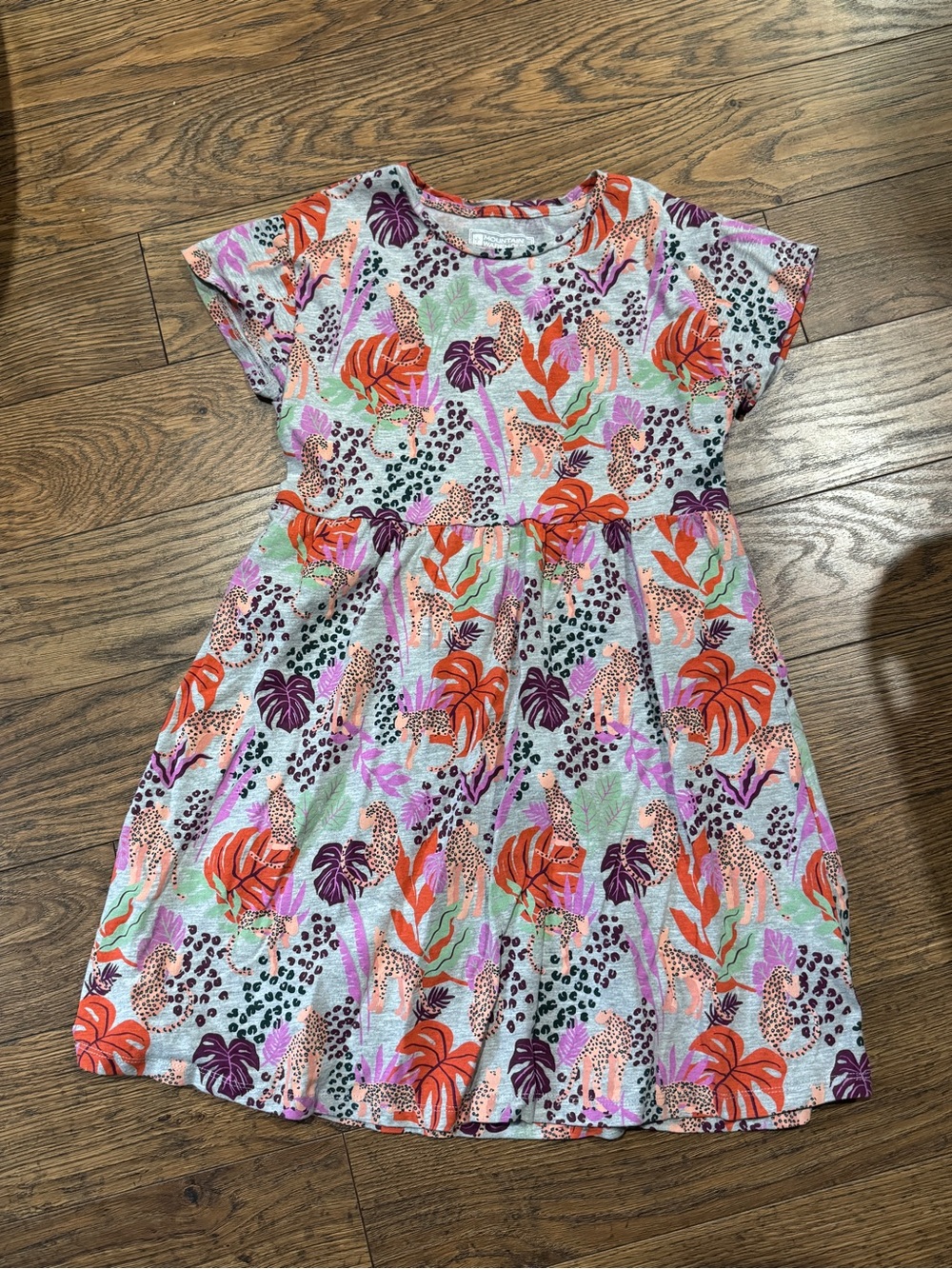 Girls' Tropical Print Short Sleeve